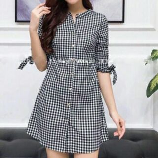 Đầm caro dễ thương