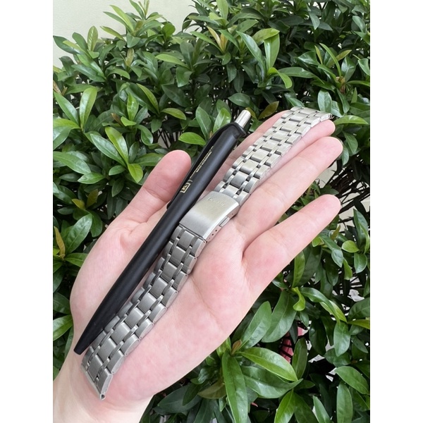 Dây Đeo Đồng Hồ Bằng Thép Không Gỉ Màu Trắng size 20 20mm - mã 005