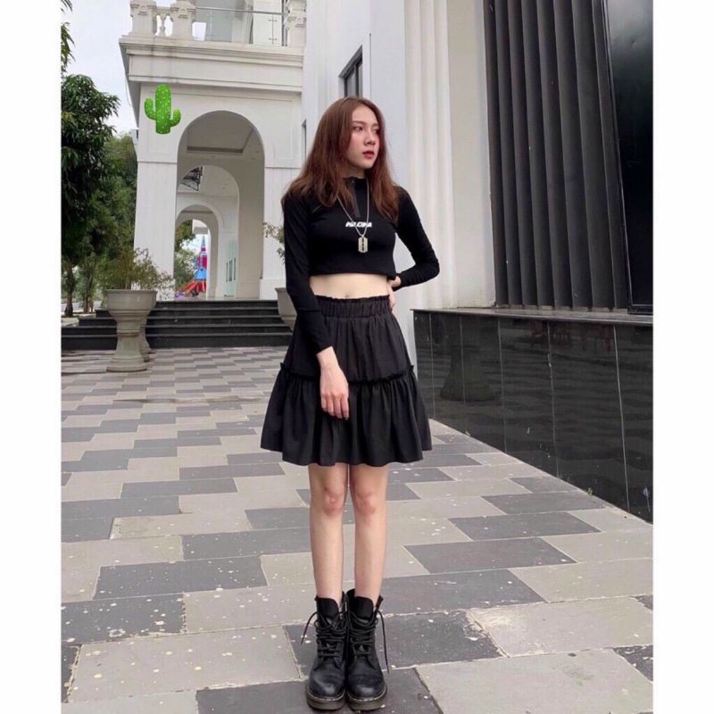 Chân váy ngắn tầng (pc) chất voan cao cấp