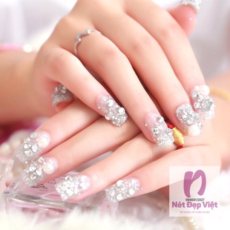 Móng Tay Giả Đính Đá -Nail Giả Rất Đẹp Và Sang Trọng, Tiện Lợi Với Giá Cực Rẻ