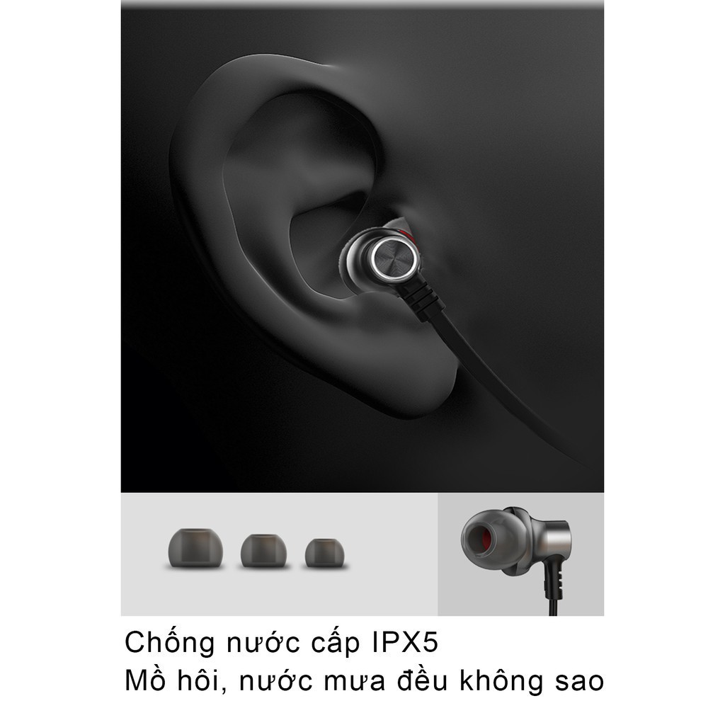 [Chính Hãng] Tai nghe Sport Headphone nhét tai   Bluetooth 4.2 GENAI, dung lượng pin lớn_GN-ZB01[backup]