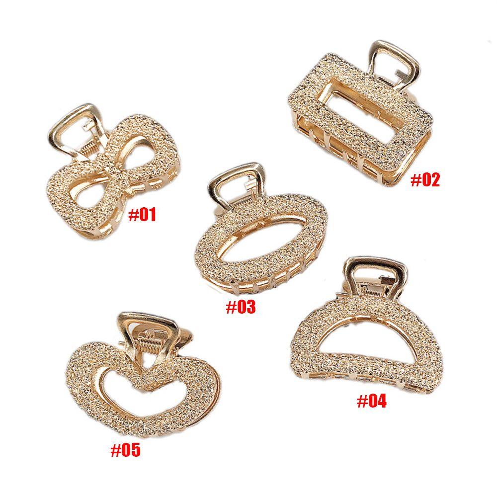 Kẹp Càng Cua Tròn Bằng Kim Loại Tinh Tế Cho Nữ