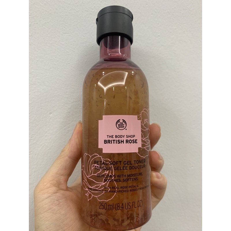 NƯỚC CÂN BẰNG DA DẠNG GEL BRITISH ROSE PETAL-SOFT GEL TONER THE BODY SHOP 250ML