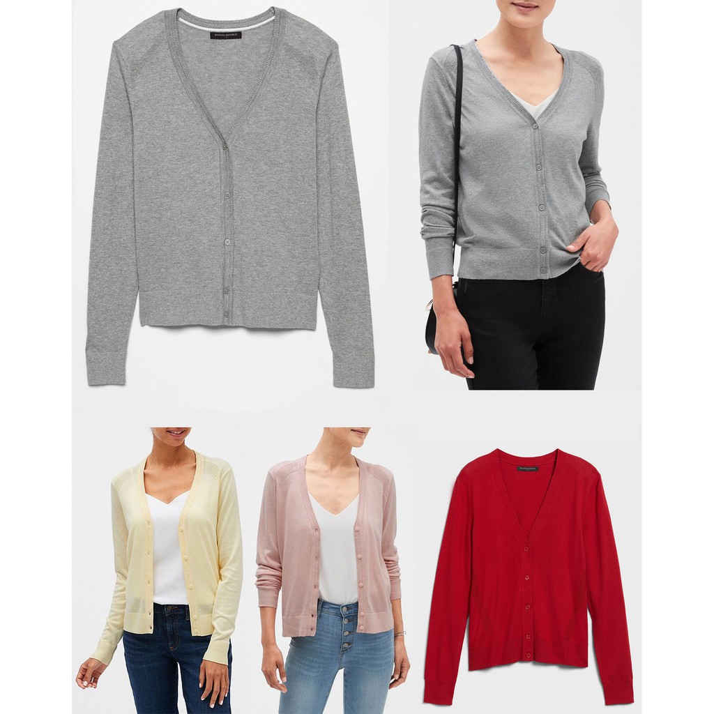 *Size: XXS, XS, S, M .Áo khoác len cardigan Banana Republic nữ. Hàng XK, made in vietnam chuẩn x