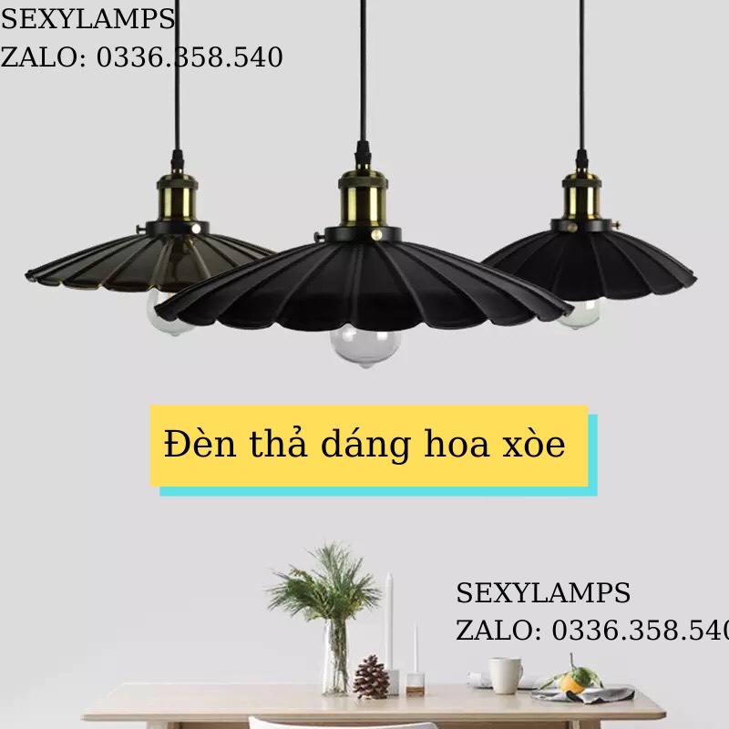 Đèn Thả Bàn Ăn Đẹp Cao Cấp Chung Cư, Quán cafe, Nhà Hàng. Tặng Bóng Led Thủy Tinh Cao Cấp