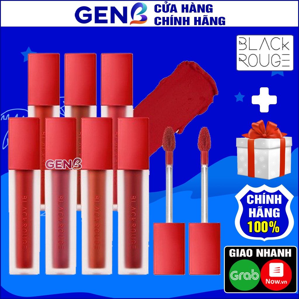 Son Môi CHÍNH HÃNG Black Rouge Tint Ver 1 Hàn Quốc - Son Kem Lì Blackrouge Auth a01 a02 a03 a04 a05 a06 a07 Mỹ Phẩm GENB