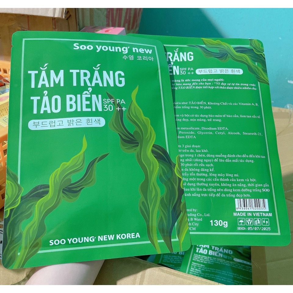 Tắm Trắng Tảo Biển 130g