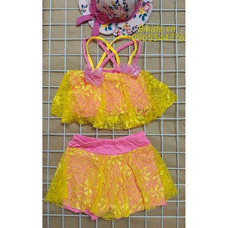 Bikini 2 mảnh dạng ren bé gái
