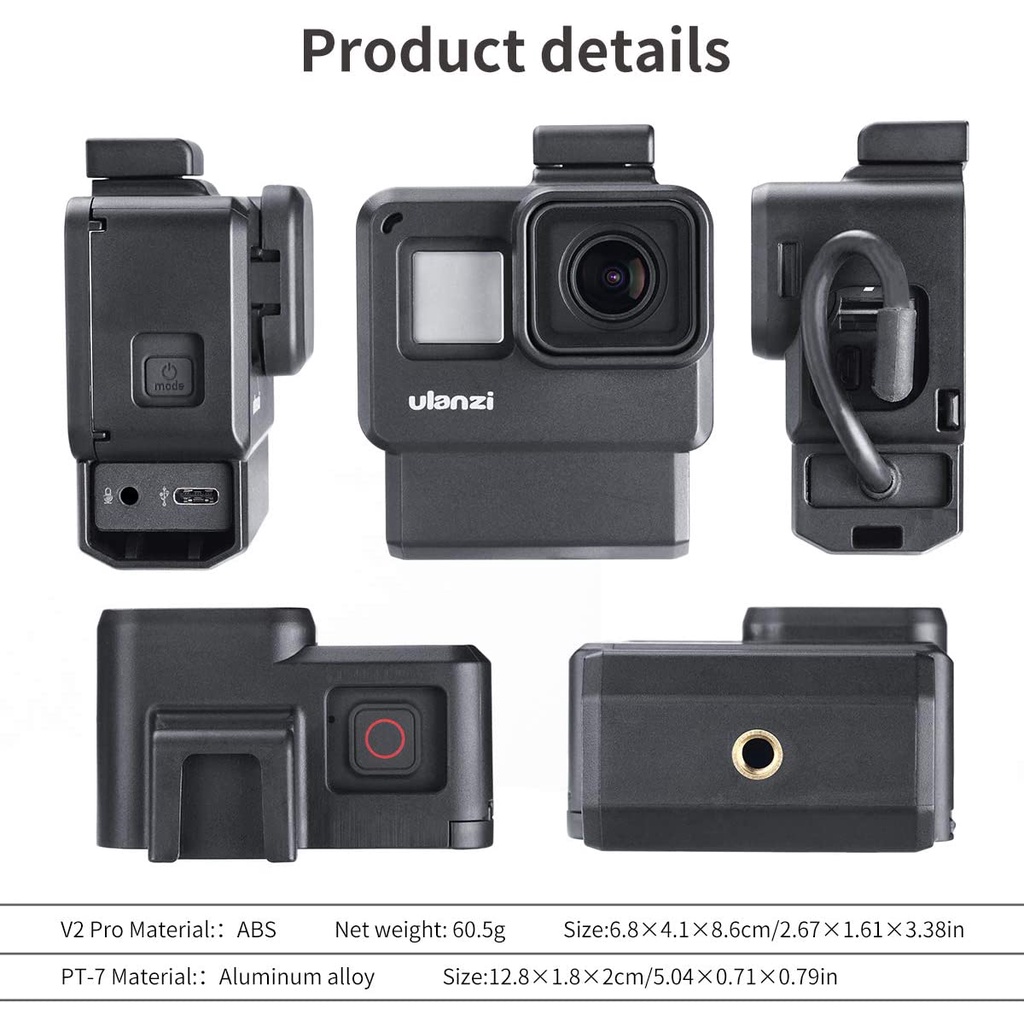 ULANZI V2 PRO - HÀNG CHÍNH HÃNG - Case Set dành cho GoPro 7/6/5