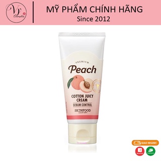 Kem dưỡng skinfood premium peach cotton juicy cream 63ml
