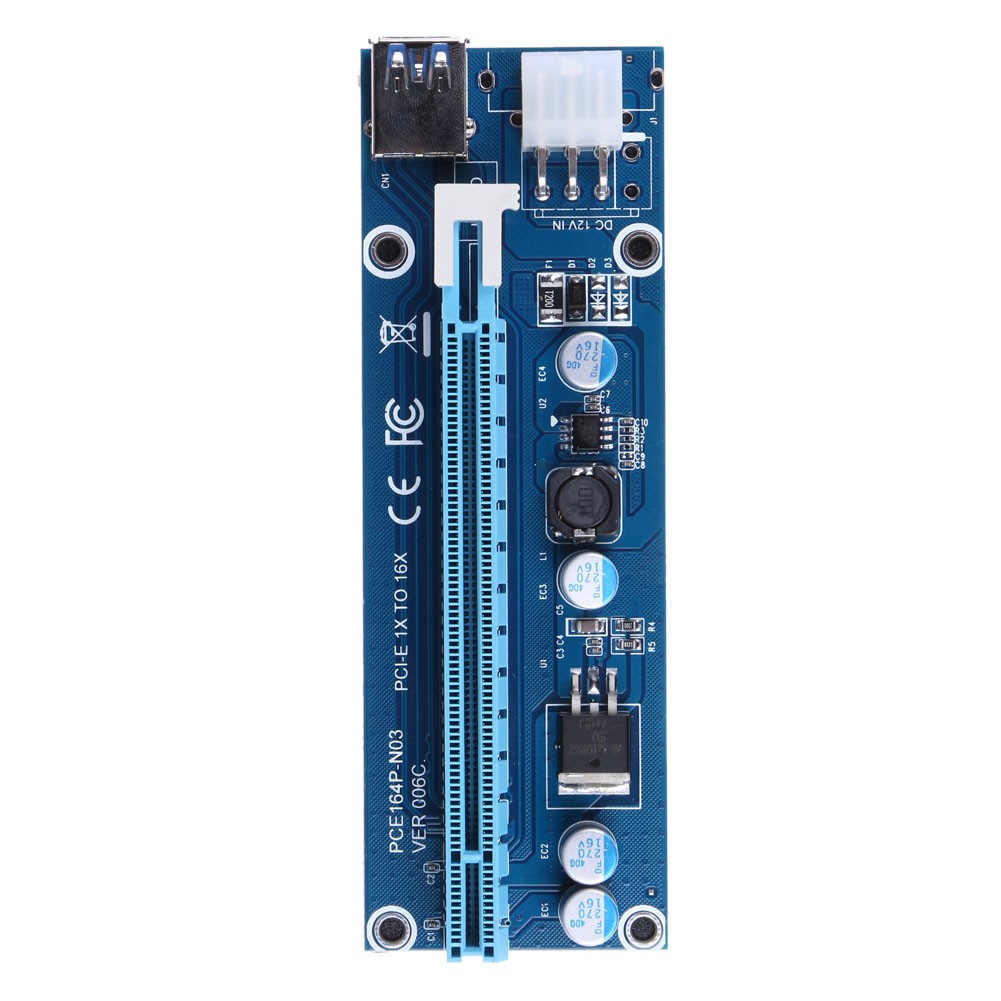 Alloet New Mini USB 3.0 PCI-E Express 1x to16x Extender Riser Card Adapter SATA 6 P | BigBuy360 - bigbuy360.vn