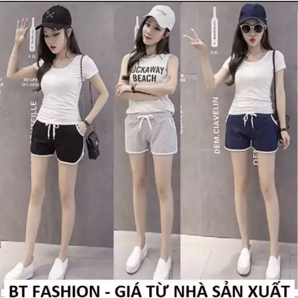 Quần đùi nữ cotton co giản mềm mịn thoáng mát 38kg- dưới 55kg