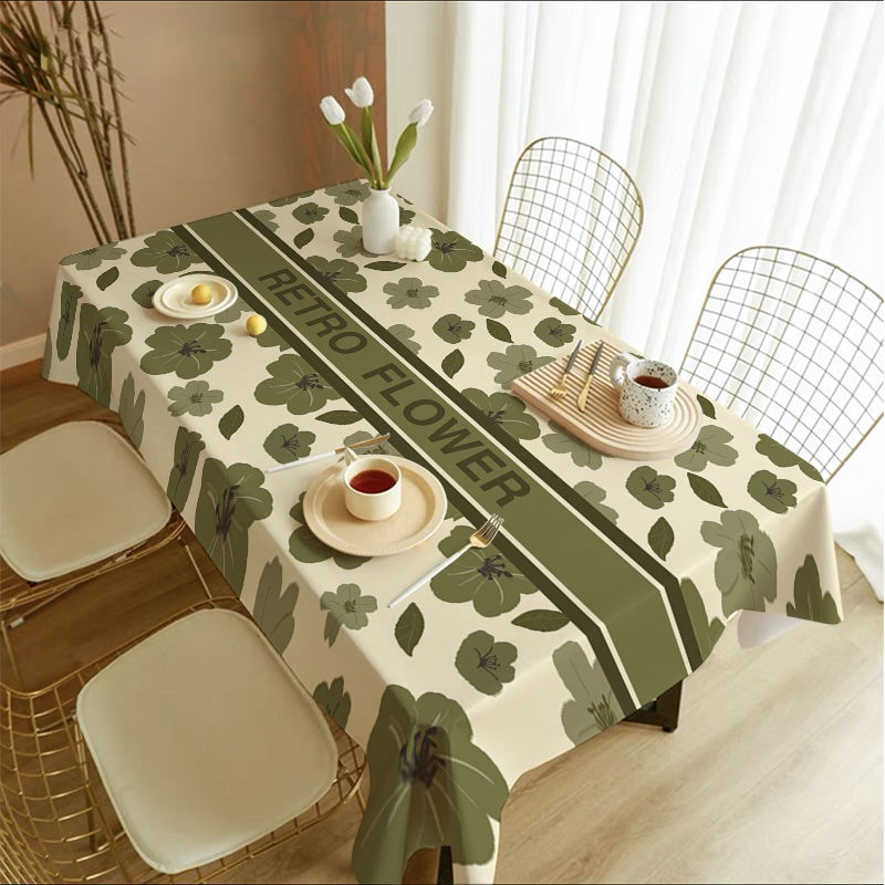 Khăn Trải Bàn Cao Cấp Hình Chữ Nhật Phong Cách Bắc Âu