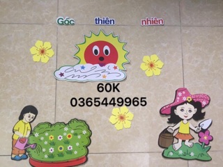 Tranh xốp góc mầm non