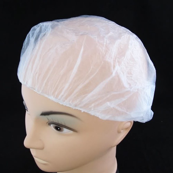 [Hàng mới về] Set 100 mũ tắm dùng một lần trong suốt có dây thun co giãn tiện dụng cho nhà/salon/khách sạn