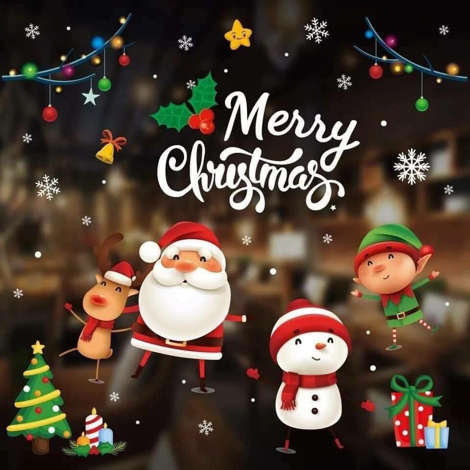 Hình dán trang trí noel