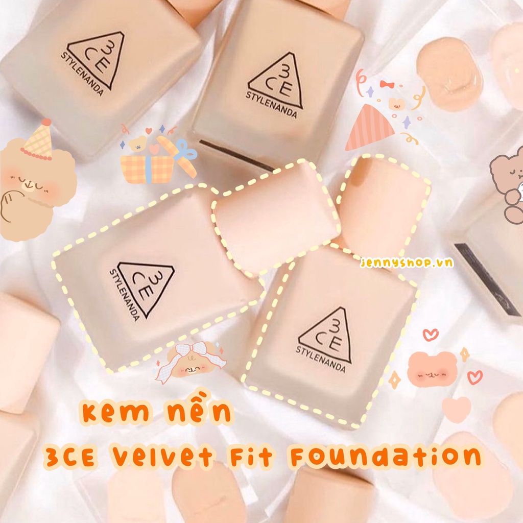 Kem Nền 3CE Velvet Fit Foundation