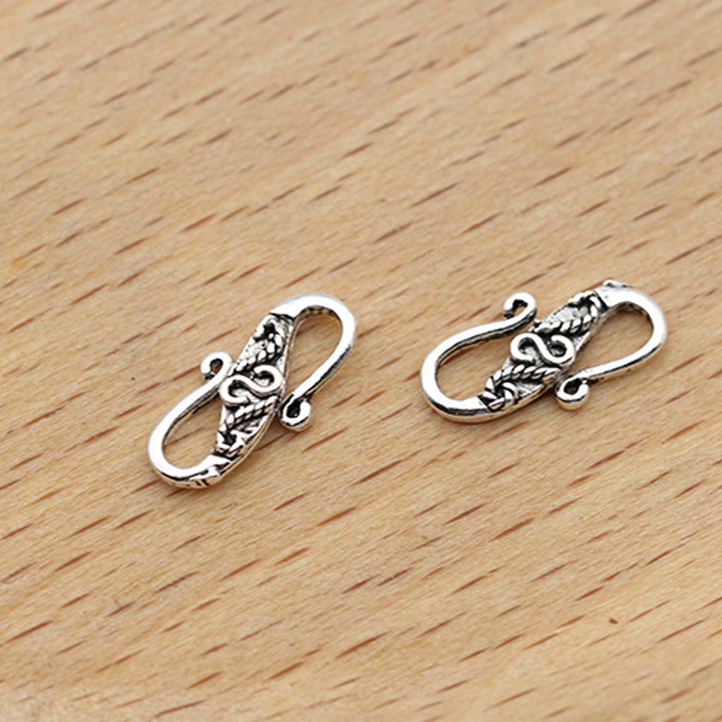 Phụ kiện Charm bạc Ren S khóa