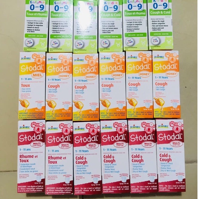 Hộp Giấy Boiron Honey Coryzalia Siro Stodal Miel Hàng Nội Địa Canada - Boiron Stodal Miel