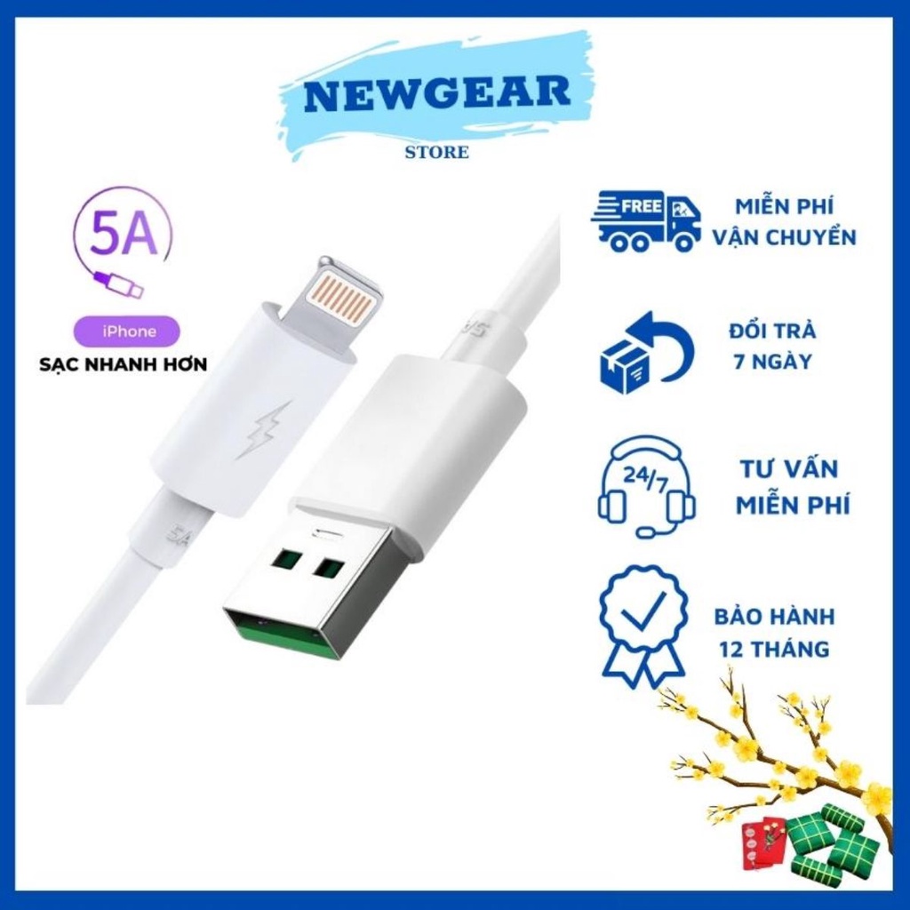 Dây Sạc Nhanh IP5A từ IP5 đến 11 promax-Bảo Hành 12 Tháng,1 Đổi 1