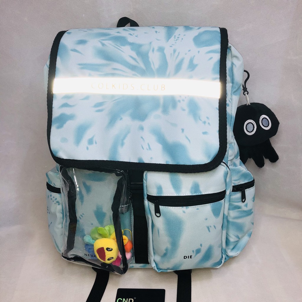 Balo Colkids SS3 Custom Tie dye Mint [ Tặng kèm Full tag + giấy thơm ]