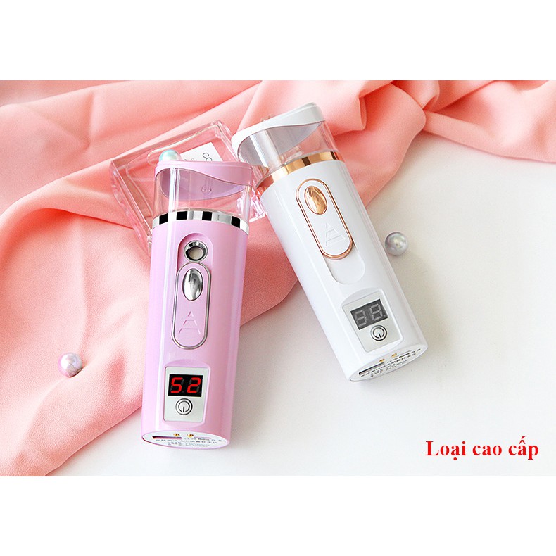 [BH 6 THÁNG] Máy Phun Sương Xông Hơi Mặt NaNo Mini Gami Beauty Cầm Tay Hỗ Trợ Dưỡng Da Cấp Ẩm Cho Da