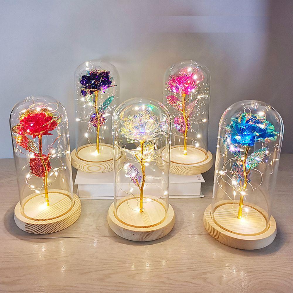 KUNHEV Hoa Mẫu Đơn Giả Có Đèn LED Dùng Để Trang Trí