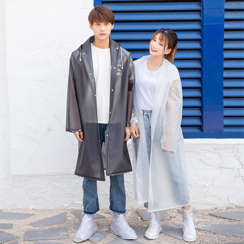 Áo mưa đi bộ WV màu đen trắng,,,
