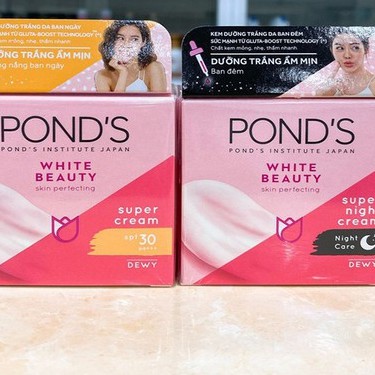 Kem dưỡng da trắng hồng rạng rỡ Ngày và Đêm Pond’s White Beauty 30G