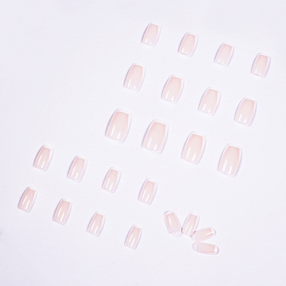 [Hàng mới về] 24 Móng tay giả thời trang Pháp thời thượng kèm keo dán