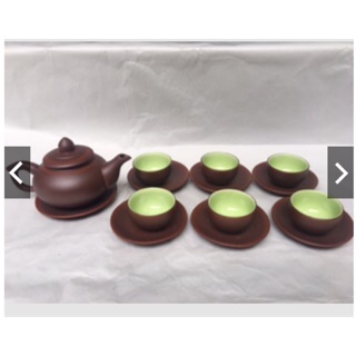 Combo 2 bộ ấm chén tử sa loại đĩa kê và 10 chén lẻ