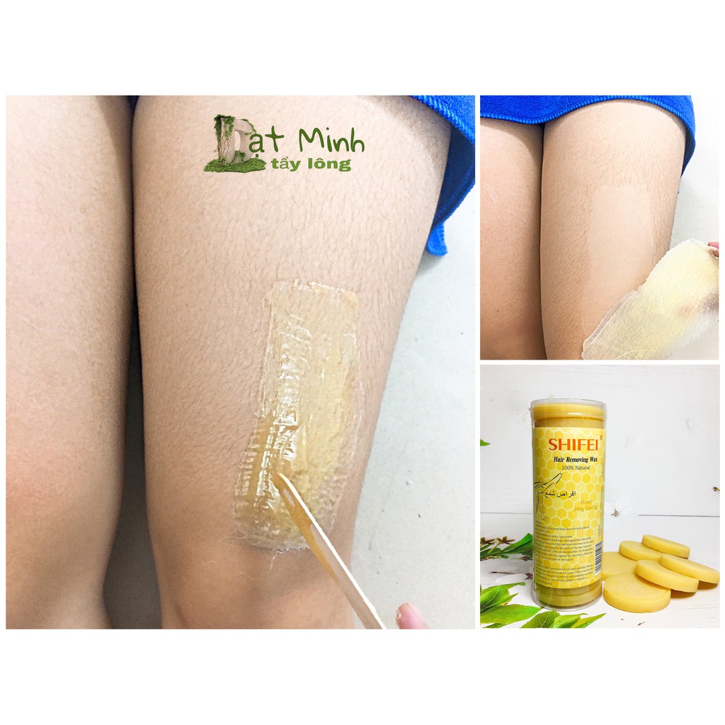 Thỏi Sáp Wax Tẩy Lông Shifei hard wax, dạng sáp nóng cứng triệt lông vùng kín và toàn thân không đau rát. | BigBuy360 - bigbuy360.vn