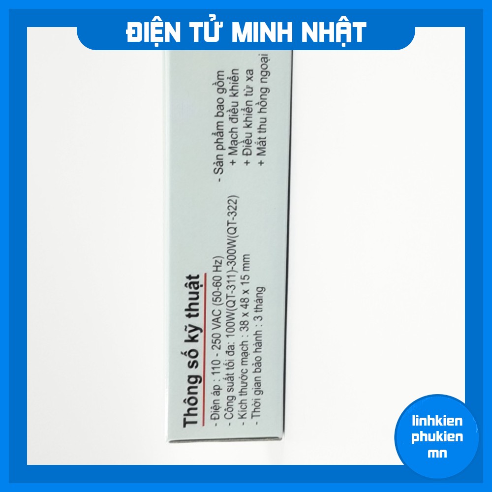 Mạch Điều Khiển Quạt Từ Xa, Mach Điều Khiển Quạt QT-322  [Hàng ZIn- Bảo Hanh 6 Tháng]]