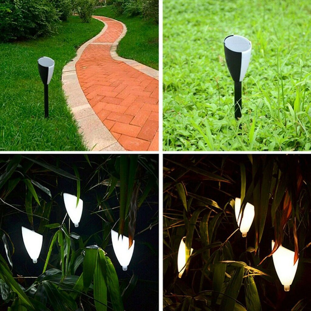 LED Solar Power Two Colors Garden Music Lamp Outdoor Waterproof Light