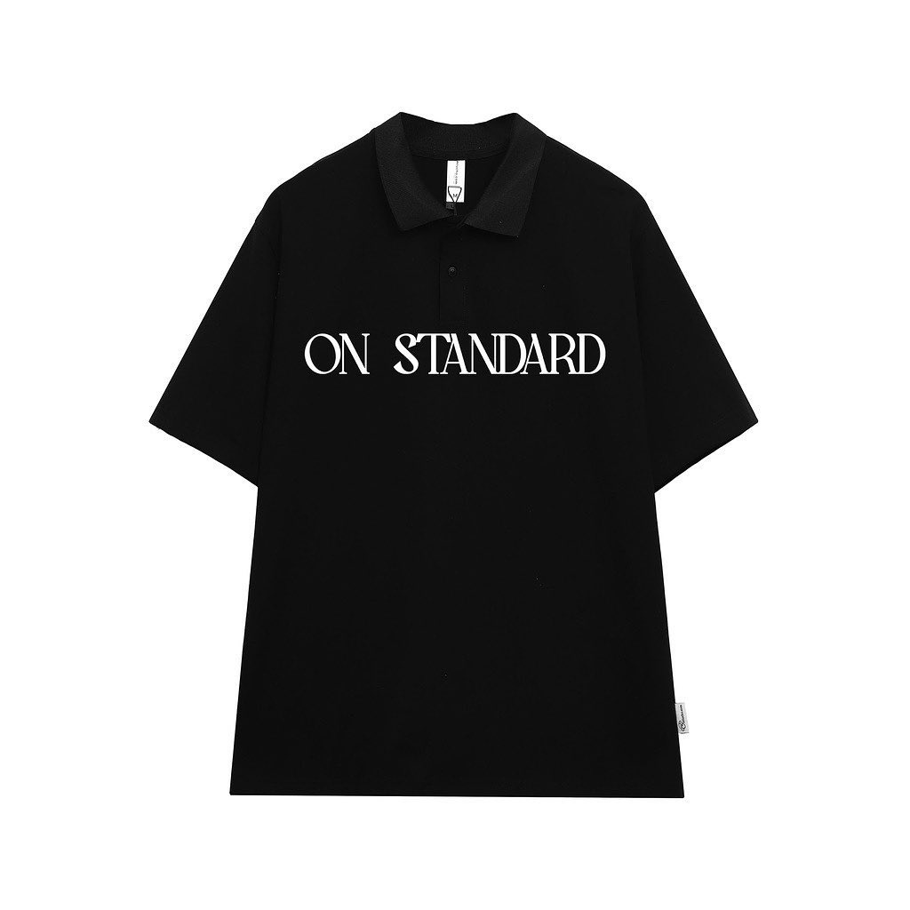 ÁO POLO NAM 2 MÀU ĐEN TRẮNG ON STANDARD TOKI BASIC