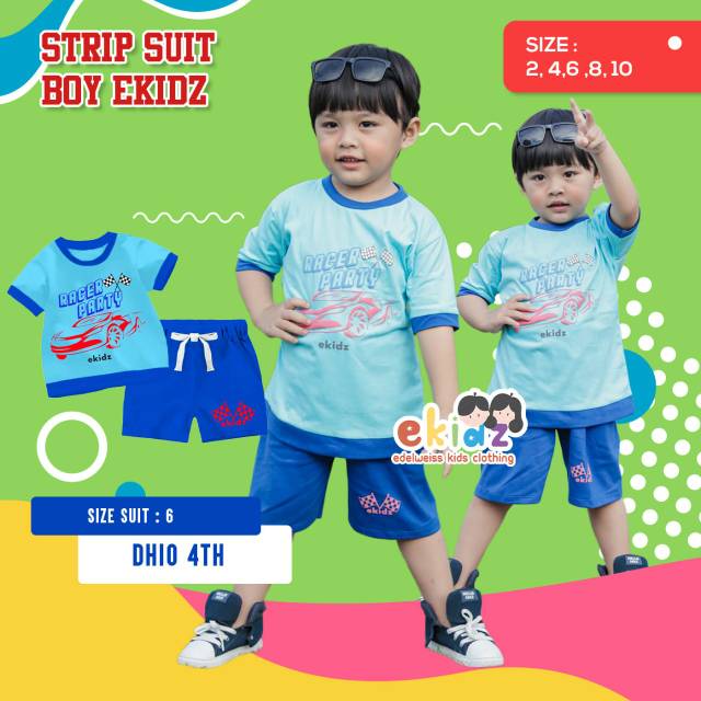 Áo Vest Ekidz Dáng Ngắn Kẻ Sọc 2-10