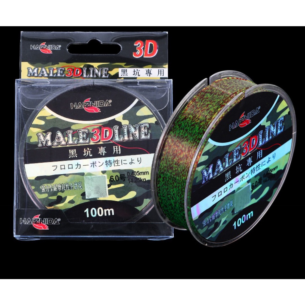 Cước Câu Cá Tàng Hình_Cước Trục Thẻo 3D Tàng Hình 100m NANO