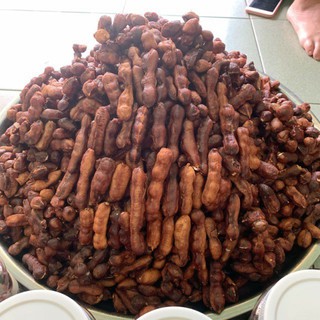 Me Lào chấm muối tôm