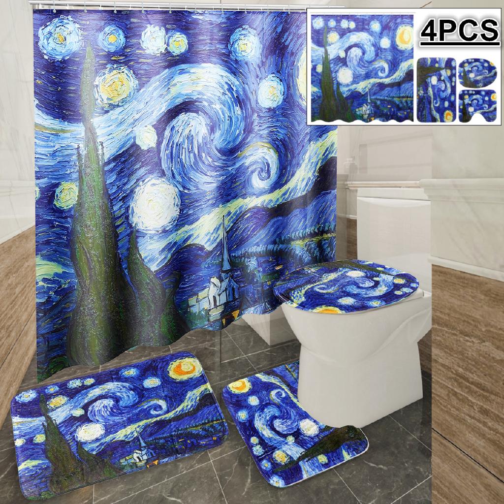 Thảm lót bồn cầu hình ngôi sao Van Gogh