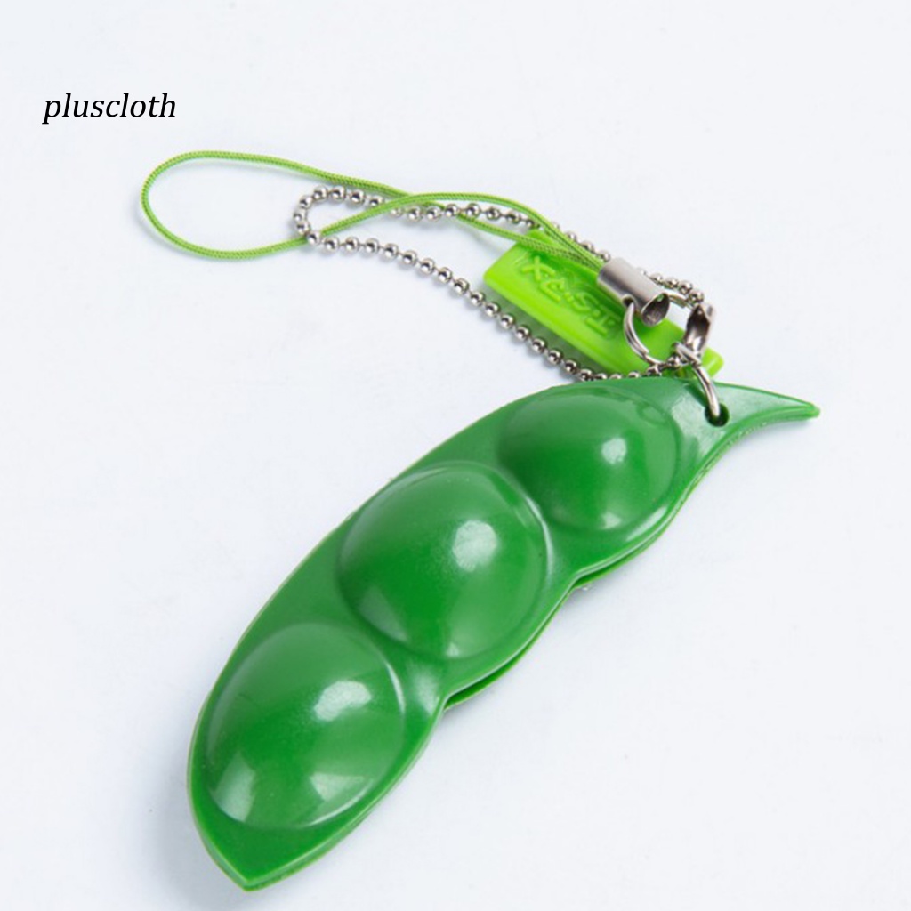 &lt;Pluscloth&gt;Đồ Chơi Bóp Tay Hình Hạt Đậu Siêu Bền Cho Điện Thoại