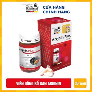 Viên uống bổ gan Arginin Plus hộp 30, 90 viên giải độc, tăng cường chức năng gan - [ Chính hãng Sanct Bernhard Đức]