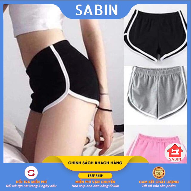 [BÁN SỈ] Quần đùi nữ thun thể thao tập gym mặc nhà [FREE SIZE DƯỚI 70KG] chất dày dặn - Quần short nữ SABI SHOP | BigBuy360 - bigbuy360.vn