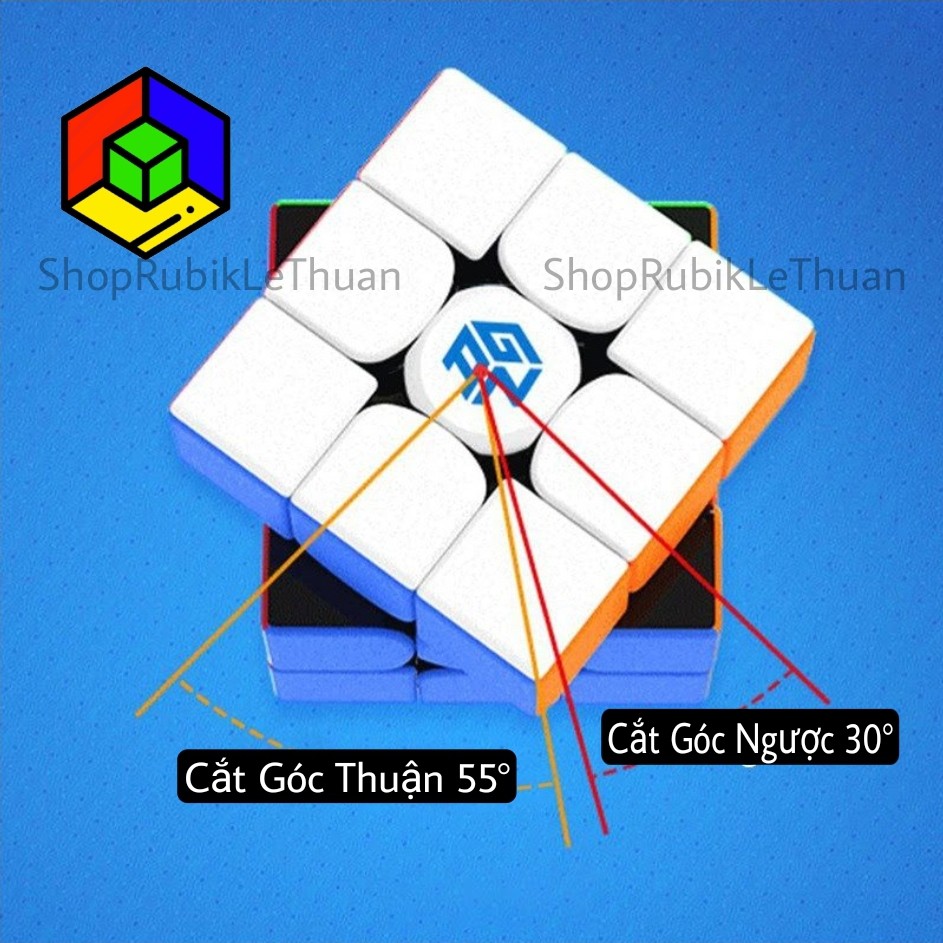 Rubik 3x3 Gan 356 RS Thường / Có Nam Châm N50 N52 Stickerless - Gan RS Mod Nam Châm