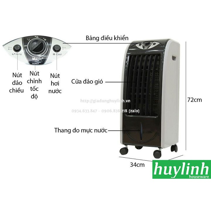 Quạt - Máy làm mát không khí Magic Korea A48 [Thay thế A-45]