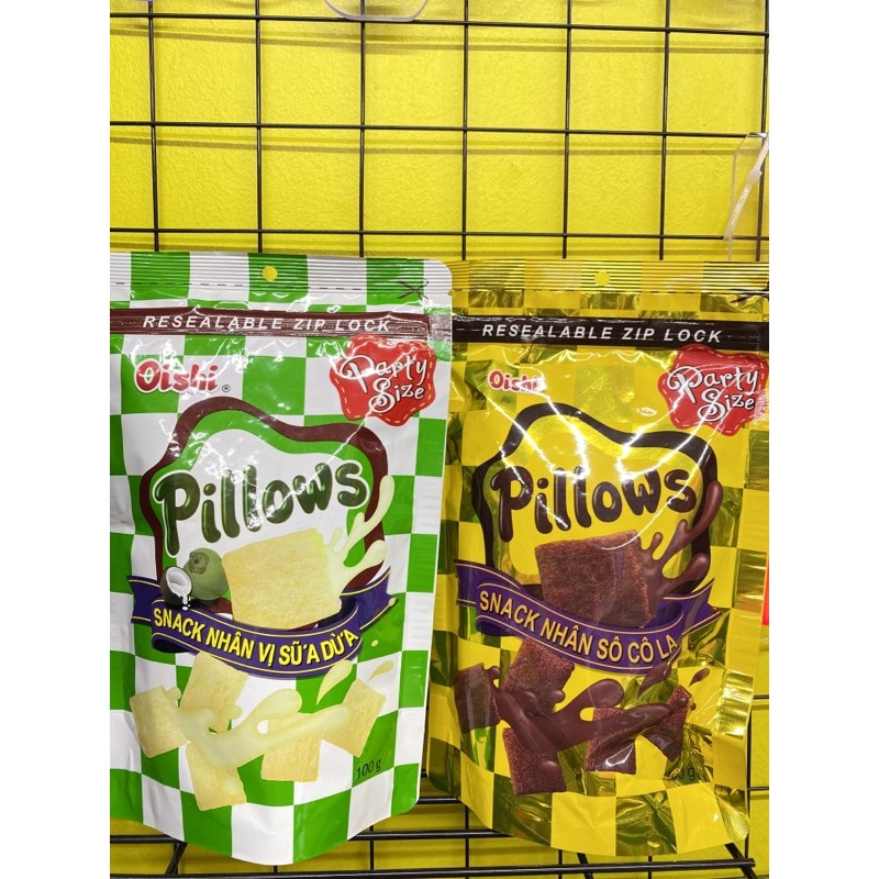 Snack nhân Oishi Pillows gói 100g