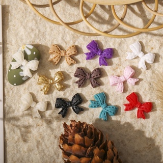 Set 4 Charm Nơ trang trí móng tay nail nhiều màu sắc