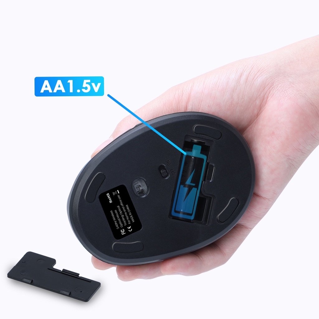 Chuột không dây Jomaa 2.4g có thể sạc lại cho PC Laptop Windows M.c OS Linux