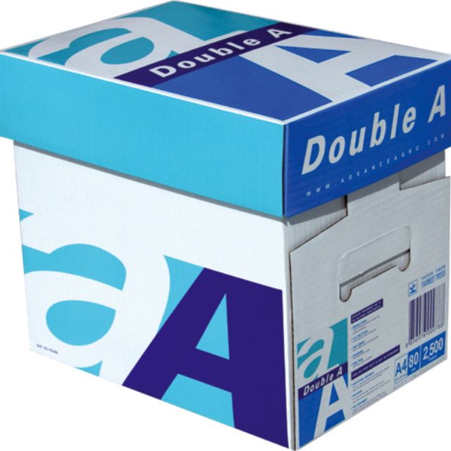 5 ream GIẤY IN DOUBLE A A4 70GSM  (500 Tờ/ream)