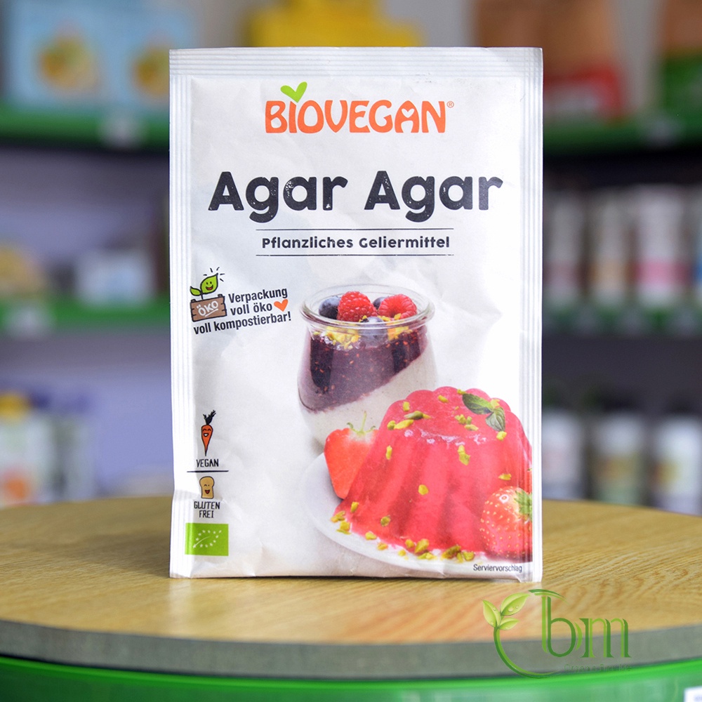 Bột rau câu hữu cơ Agar Agar Biovegan 30g