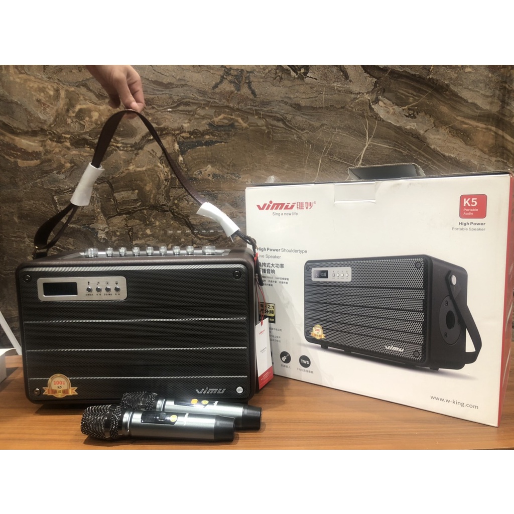 Loa Karaoke Xách Tay VIMU K5  Công Suất 100W  New 2022
